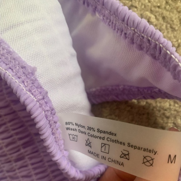 Lilac Cut out Bikini Size Medium - Picture 6 of 7